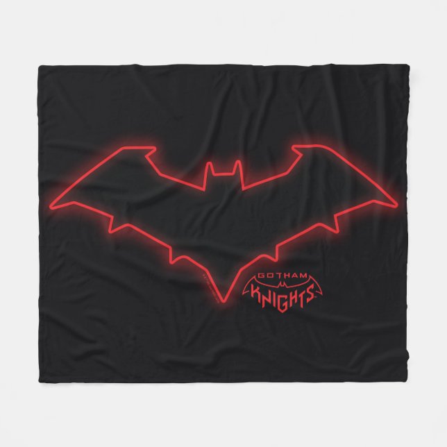 Gotham Knights Red Hood Logo Fleece Blanket (Front (Horizontal))