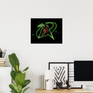 Gotham Knights Robin in Logo Poster