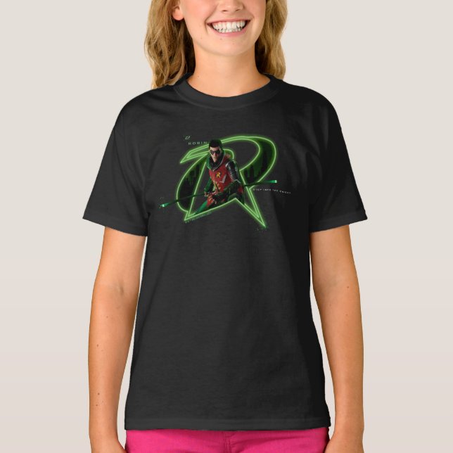 Gotham Knights Robin in Logo T-Shirt (Front)