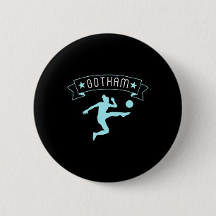 Gotham Soccer Fan Support Stadium Show Your Pride 6 Cm Round Badge