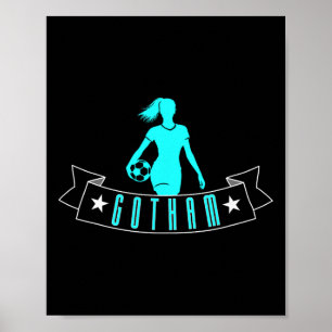 Gotham Soccer Fan Support Stadium Show Your Pride  Poster