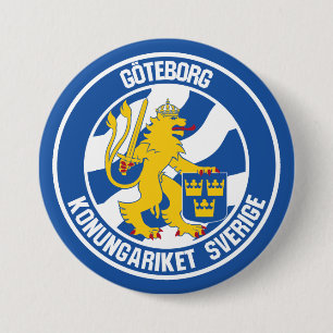 Gothenburg Round Emblem 7.5 Cm Round Badge
