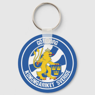 Gothenburg Round Emblem Key Ring