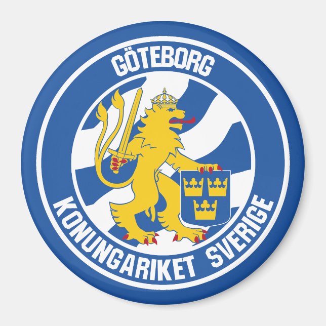 Gothenburg Round Emblem Magnet (Front)