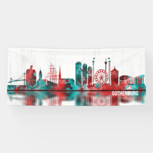 Gothenburg Sweden Skyline Banner