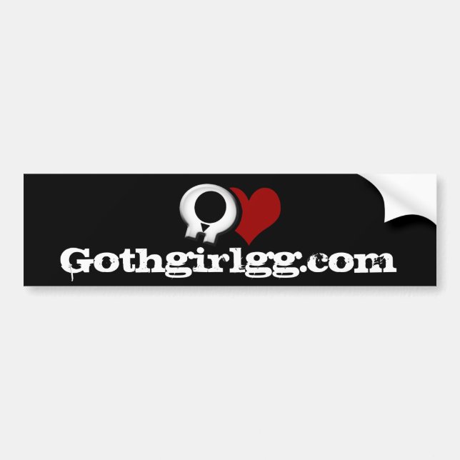 Gothgirlgg.com bumpersticker blk bumper sticker (Front)