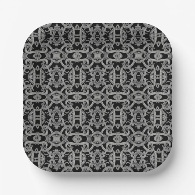 GOTHIC 7" Square Paper Plates (Front)