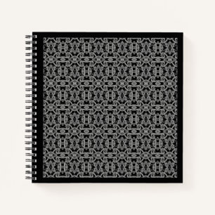 GOTHIC 8.5x8.5 Spiral Notebook - Black