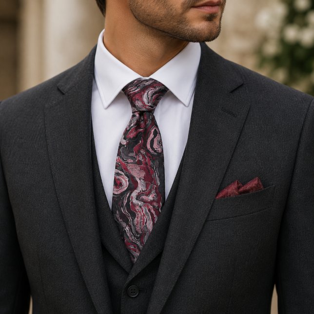 Gothic Abstract Marble Pattern Tie (Creator Uploaded)