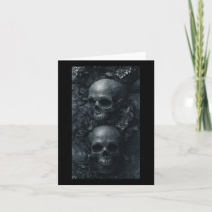 Gothic Aesthetic Grunge Skull Art Botanical Edgy  Card