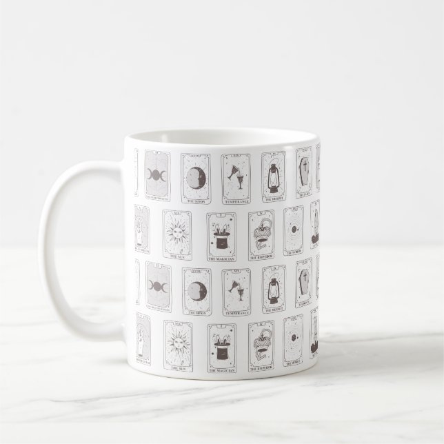Gothic Aesthetic Tarot Card Mug (Left)