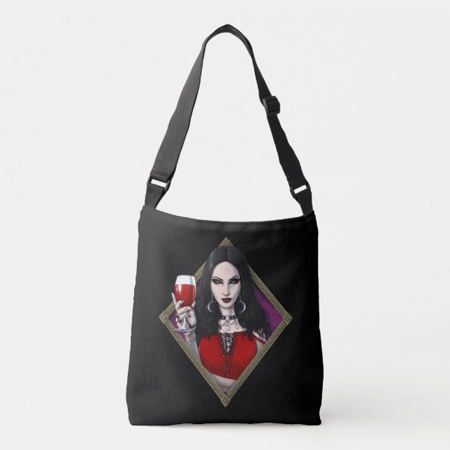 Gothic Alien Witch Crossbody Bag (Front)