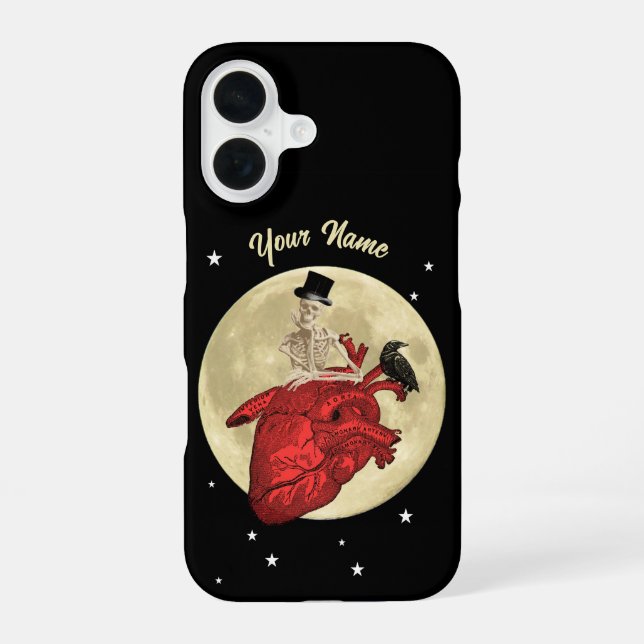 Gothic anatomical heart iPhone 16 case (Back)
