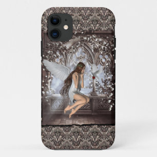 Gothic Angel and Her Dove Case-Mate iPhone Case