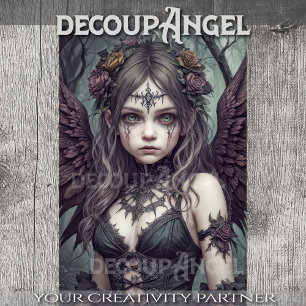 Gothic Angel: Lily - Decoupage - Tissue Paper