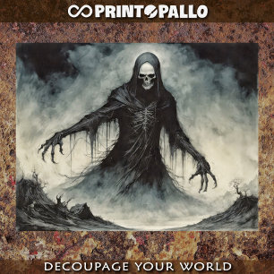 Gothic Angel of Death harvesting souls  Tissue Paper