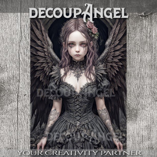 Gothic Angel: Sophia - Decoupage - Tissue Paper