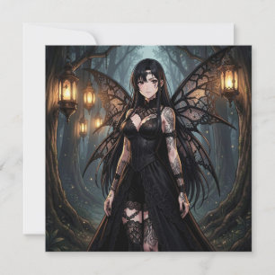 Gothic Anime Fairy Girl Blank