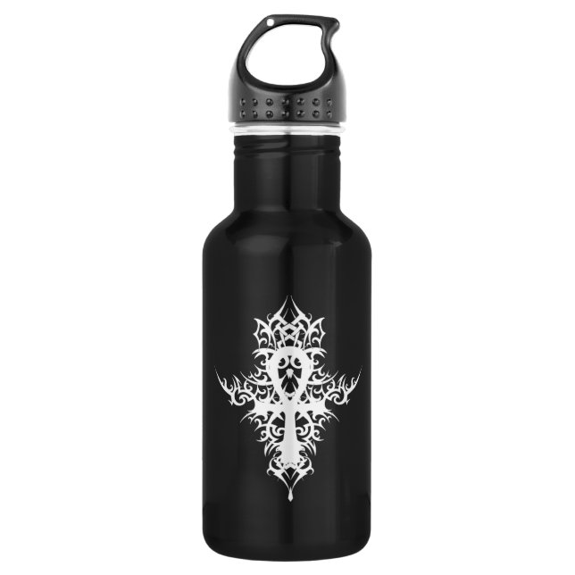 Gothic Ankh 532 Ml Water Bottle (Front)