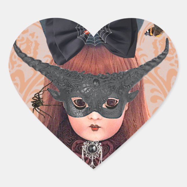 Gothic Antique Doll Sticker (Front)