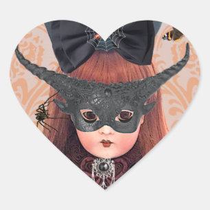 Gothic Antique Doll Sticker