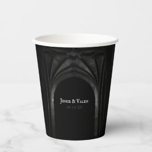 Gothic Arch Elegant Wedding Paper Cups