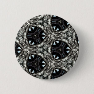 Gothic architectural kaleidoscope 6 cm round badge