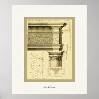 Gothic Architecture ~ Vintage Fine Art Print