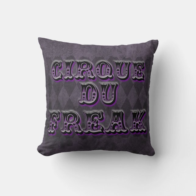Gothic Argyle Cirque Du Freak Cushion (Front)