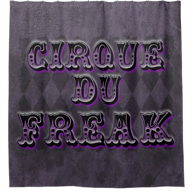 Gothic Argyle Cirque Du Freak Shower Curtain (Front)