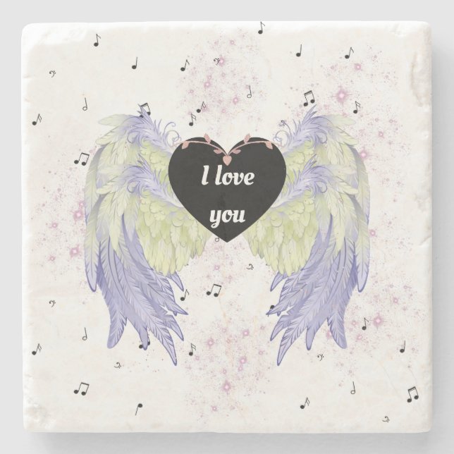  Gothic Art Design Stone Coaster (Front)