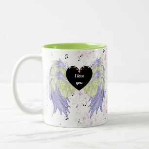 Gothic Art Design Two-Tone Coffee Mug
