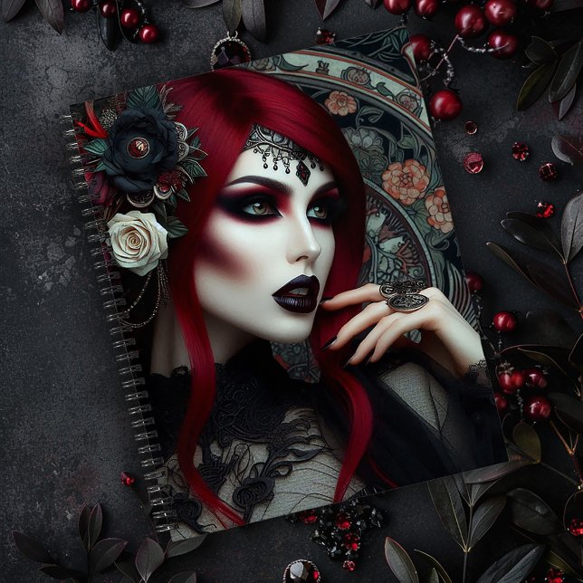 Gothic Art Nouveau Woman Notebook (Creator Uploaded)