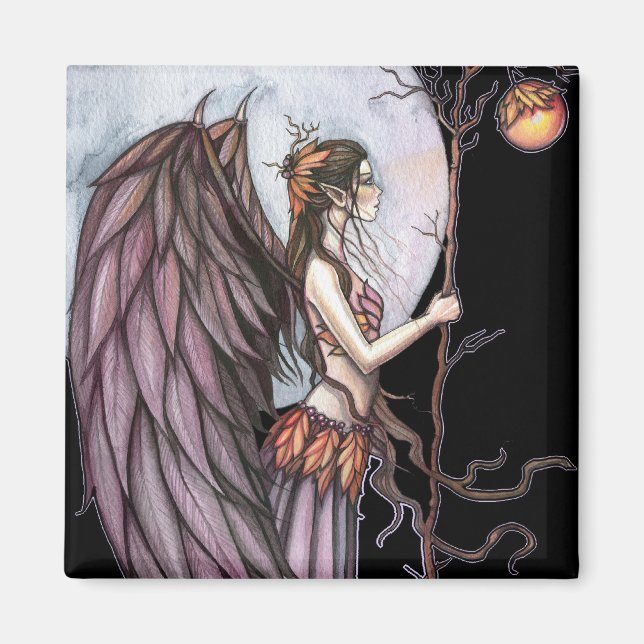 Gothic Autumn Fairy Magnet (Front)