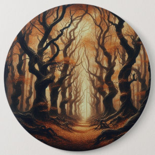 Gothic Autumn woods 6 Cm Round Badge