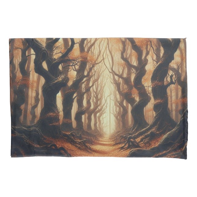 Gothic Autumn woods Pillowcase (Front)