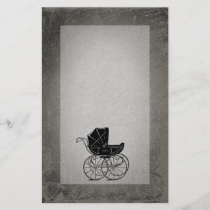 Gothic Baby Carriage Stationery
