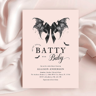 Gothic Baby Shower Halloween Invitation
