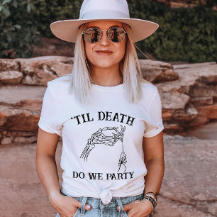 Gothic Bachelorette Party Custom Bridesmaid Spider T-Shirt