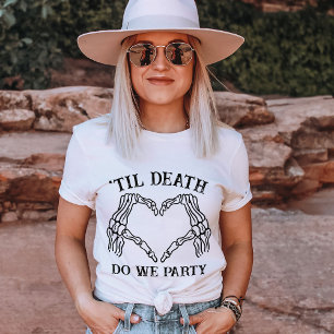 Gothic Bachelorette Party Custom Bridesmaid Spooky T-Shirt