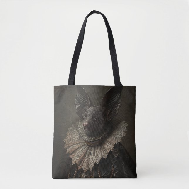 Gothic Bat Tote Bag (Front)