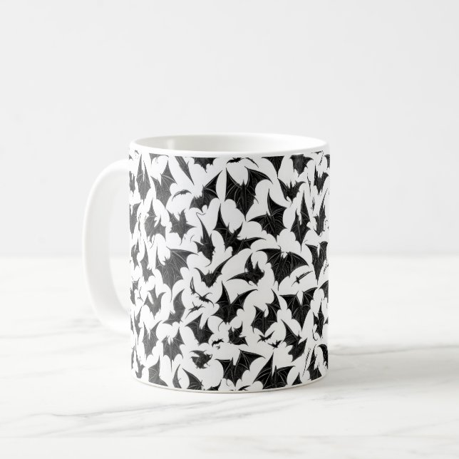 Gothic Bats Coffee Mug (Front Left)