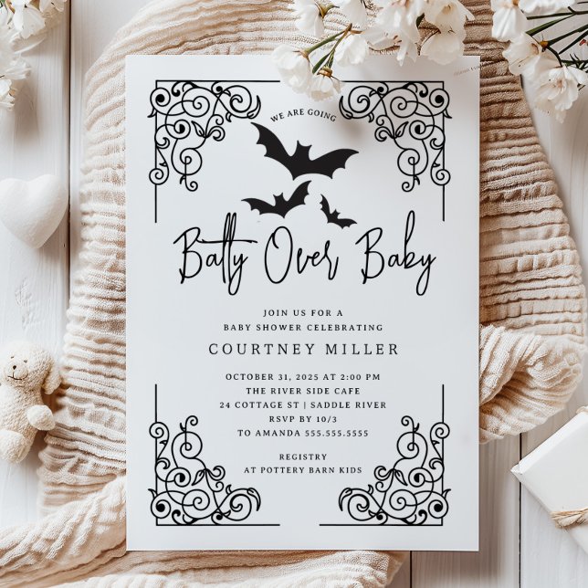 Gothic Batty Baby Shower  Invitation (Creator Uploaded)