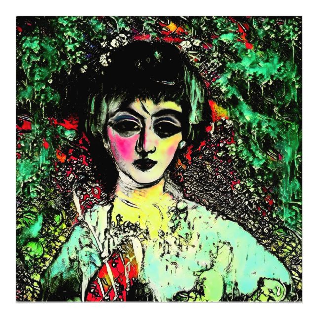 Gothic Beauty Portrait  Photo Print (Front)