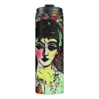 Gothic Beauty Portrait Thermal Tumbler