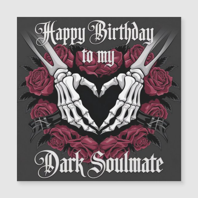 Gothic Birthday Design for Your Dark Soulmate  (Front)