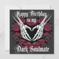 Gothic Birthday Design for Your Dark Soulmate 