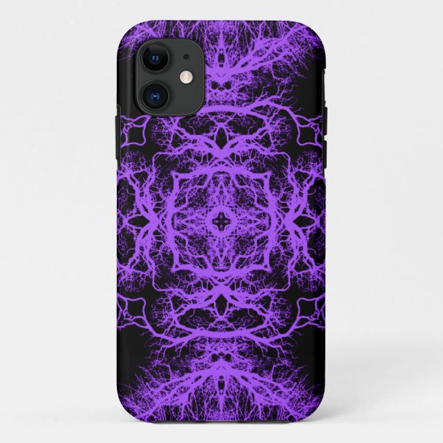 Gothic Black and Purple Design. Case-Mate iPhone Case (Back)