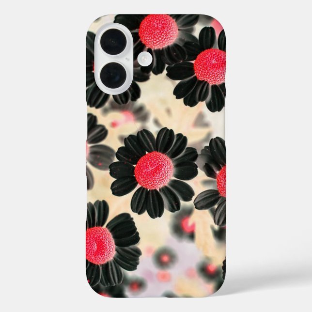gothic black daisy Case-Mate iPhone case (Back)