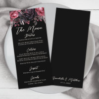 Gothic Black Floral Wedding